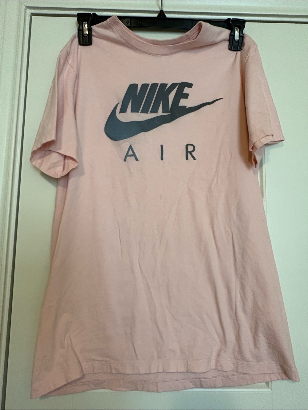 Nike Pink Short Sleeve Tee with Gray 'Nike Air' Logo